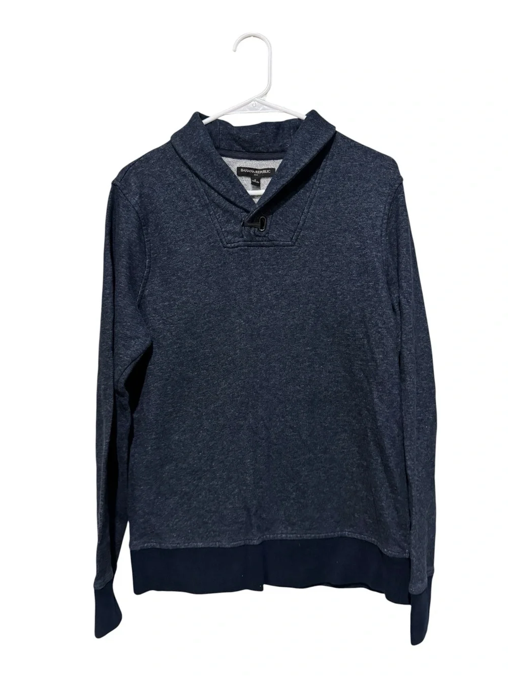 Banana‎ Republic Navy Shawl-Collar Pullover Sweater